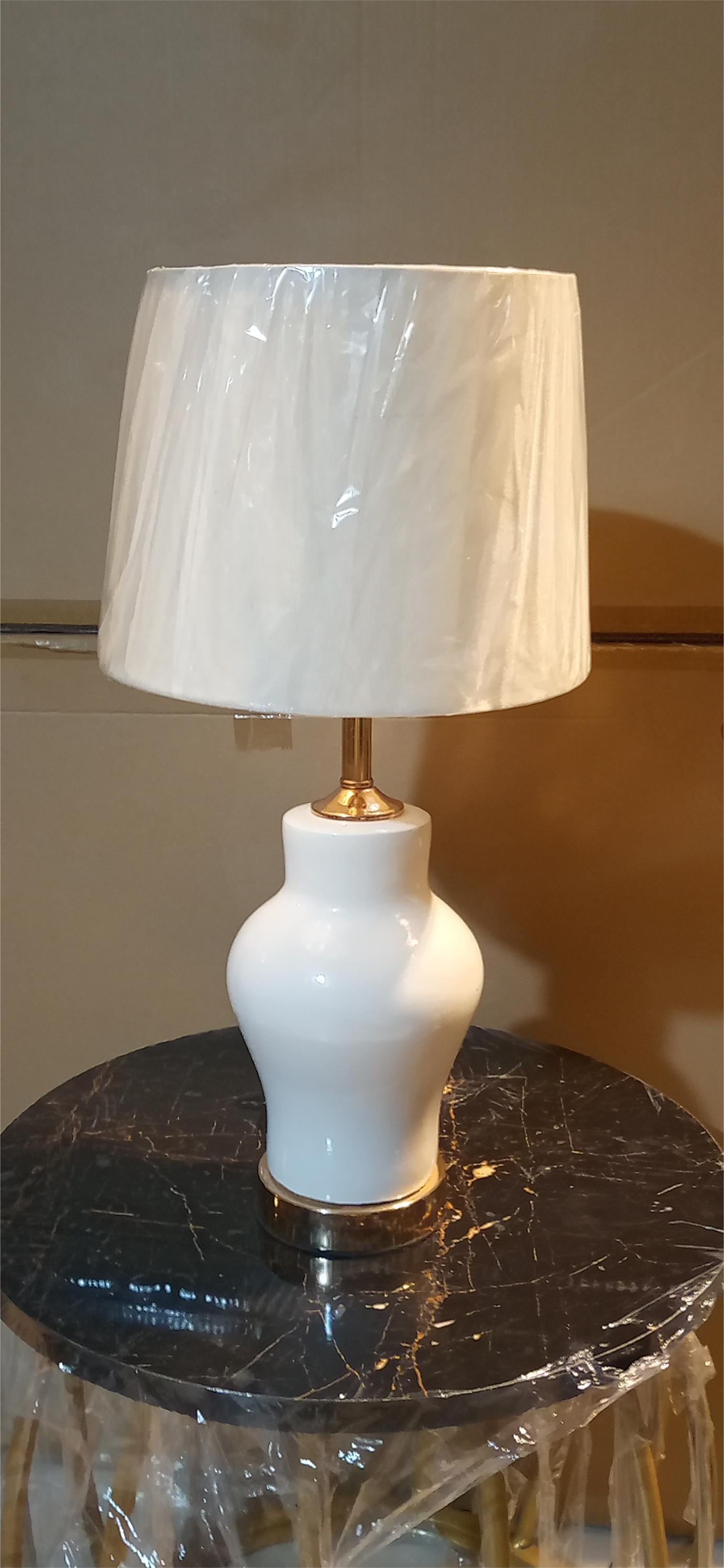 Premium Handmade Ceramic Table Lamp – Modern Decorative Lighting for Living Room, Bedroom, Office – High-Quality Glazed Finish