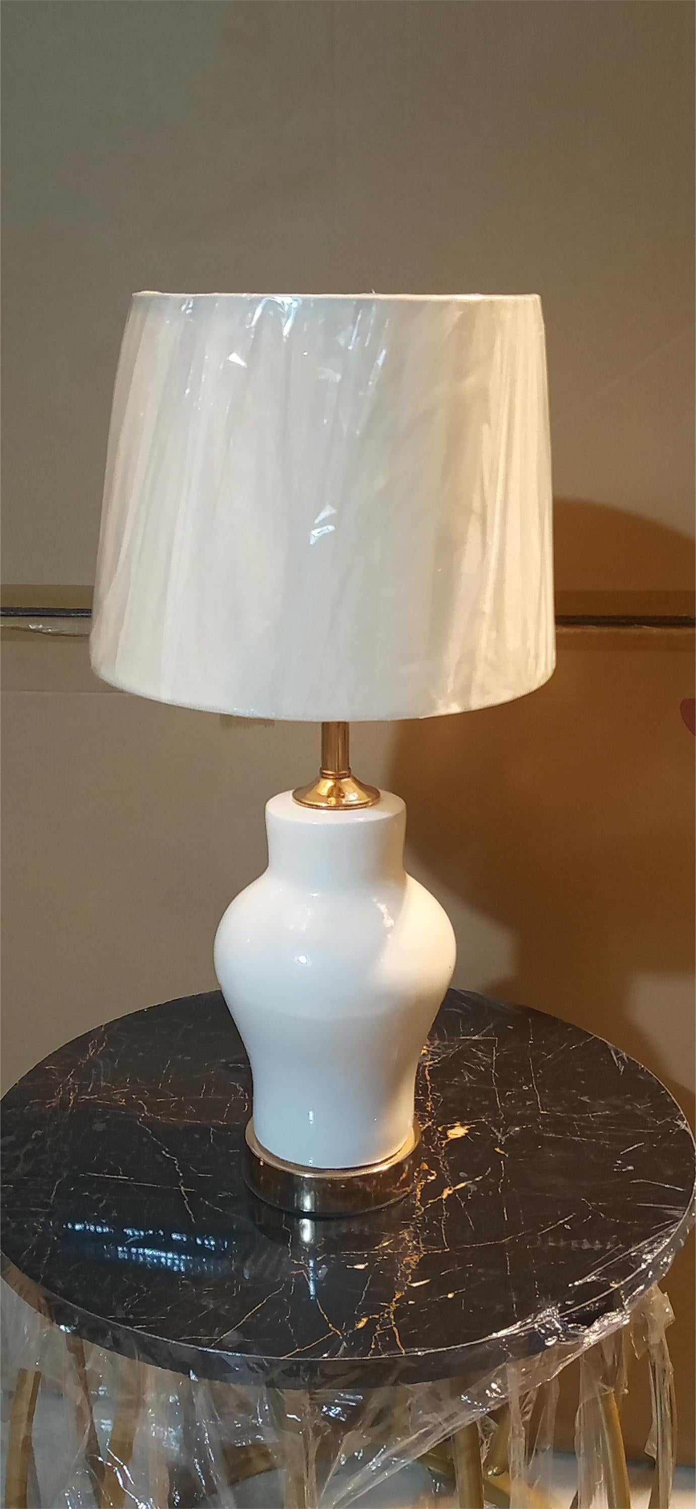 Premium Handmade Ceramic Table Lamp – Modern Decorative Lighting for Living Room, Bedroom, Office – High-Quality Glazed Finish