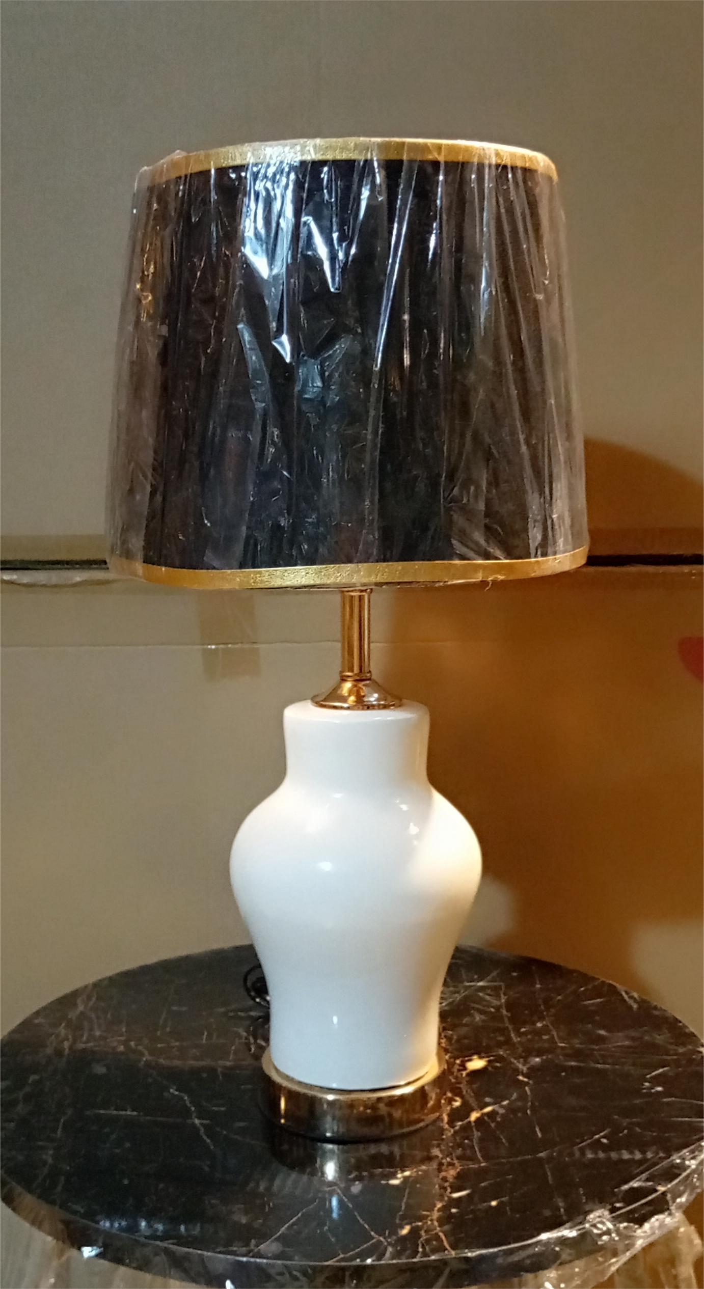 Premium Handmade Ceramic Table Lamp – Modern Decorative Lighting for Living Room, Bedroom, Office – High-Quality Glazed Finish