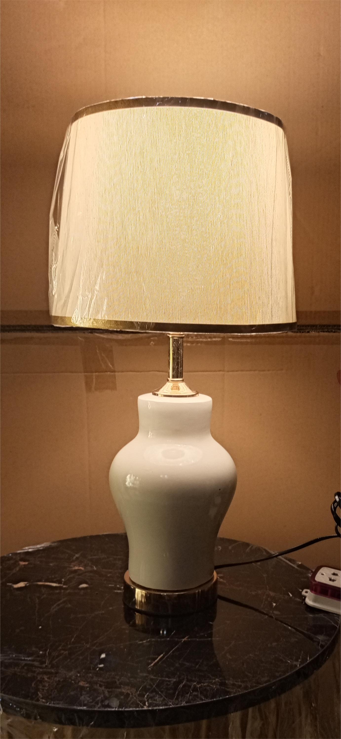 Premium Handmade Ceramic Table Lamp – Modern Decorative Lighting for Living Room, Bedroom, Office – High-Quality Glazed Finish