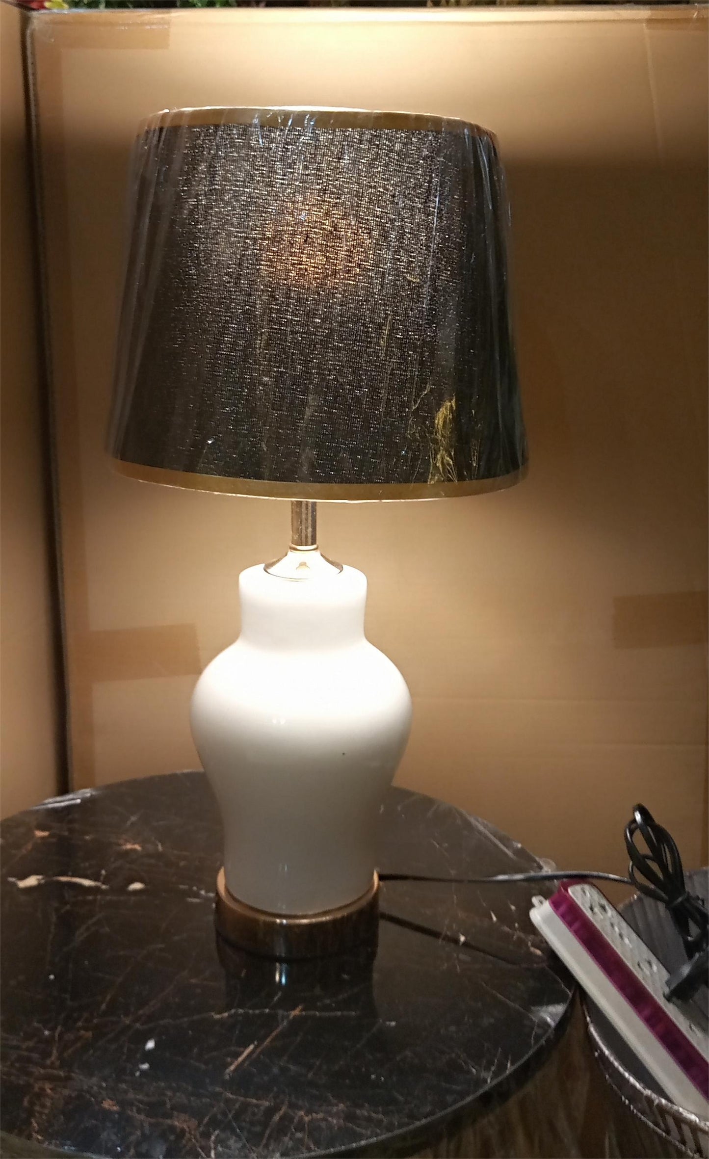 Premium Handmade Ceramic Table Lamp – Modern Decorative Lighting for Living Room, Bedroom, Office – High-Quality Glazed Finish