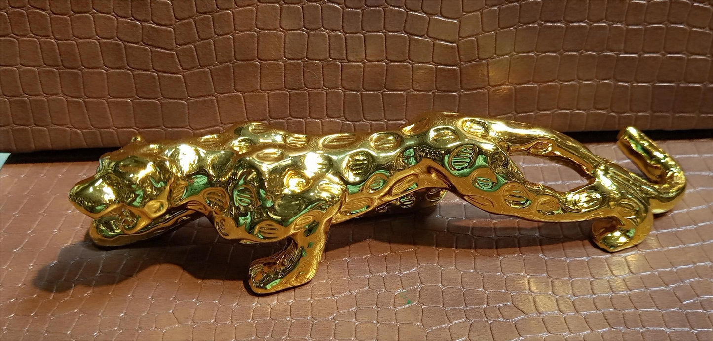 1pc Money Leopard Figurine Auto Interior Dashboard Accessories Resin Crafts Home Decor Cool Automobiles Gift Car Ornaments