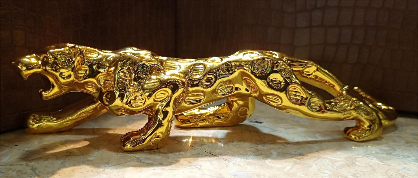 1pc Money Leopard Figurine Auto Interior Dashboard Accessories Resin Crafts Home Decor Cool Automobiles Gift Car Ornaments