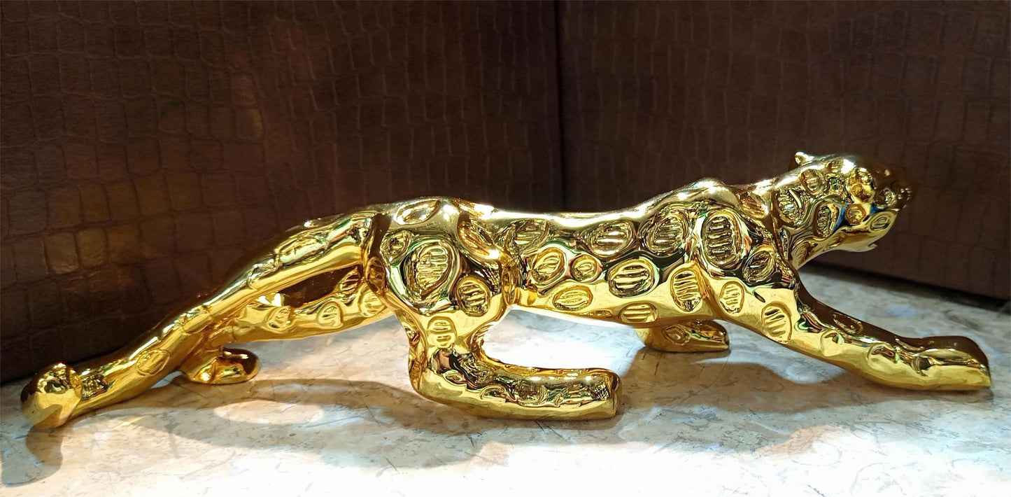 1pc Money Leopard Figurine Auto Interior Dashboard Accessories Resin Crafts Home Decor Cool Automobiles Gift Car Ornaments
