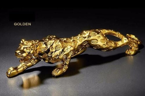 1pc Money Leopard Figurine Auto Interior Dashboard Accessories Resin Crafts Home Decor Cool Automobiles Gift Car Ornaments