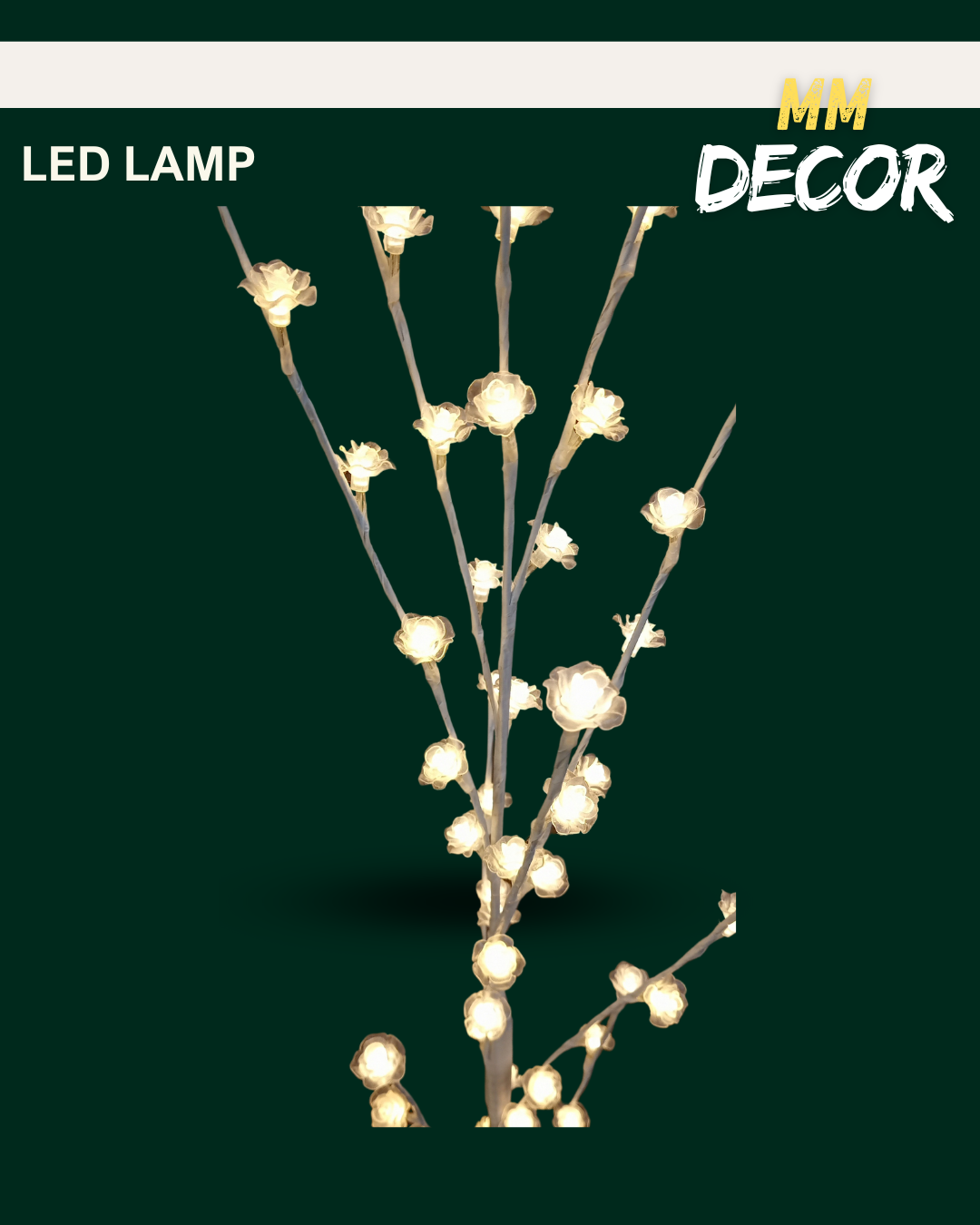 Modern LED Tree Lamp – Aesthetic Light Decor for Stylish Interiors, Living Room or Wedding Decor