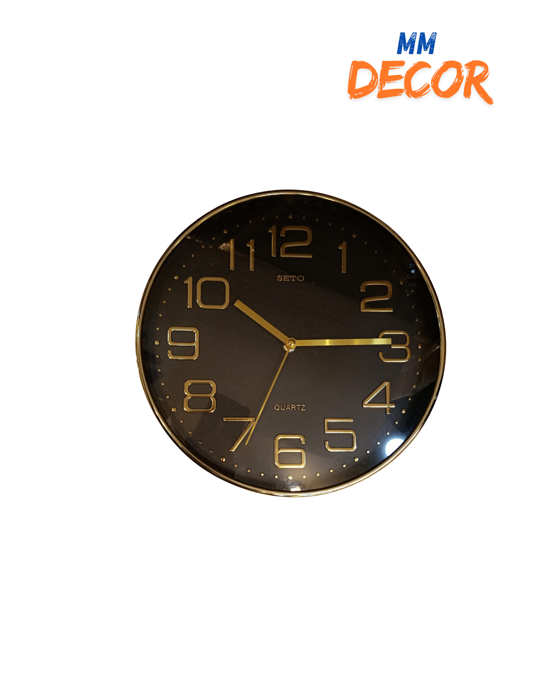Elegant Gold Wall Clock Modern Design with High-Quality Time Mechanism for Home & Office